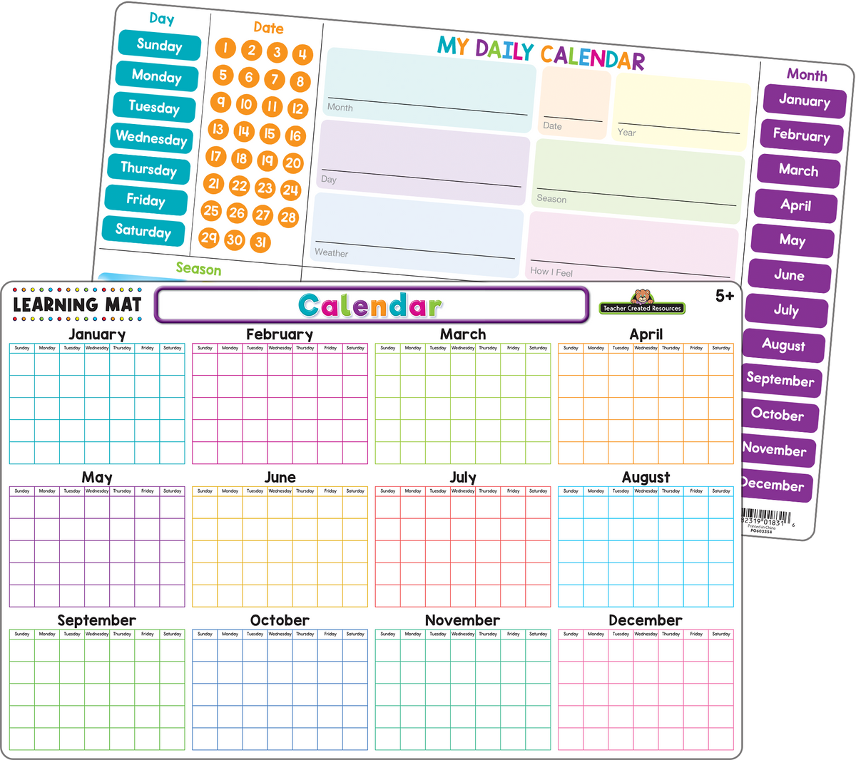 Teacher Created Resources - Calendar Learning Mat - Ages 5+