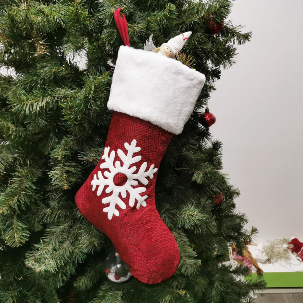 Christmas Stocking Gift Bag Holiday Decor
