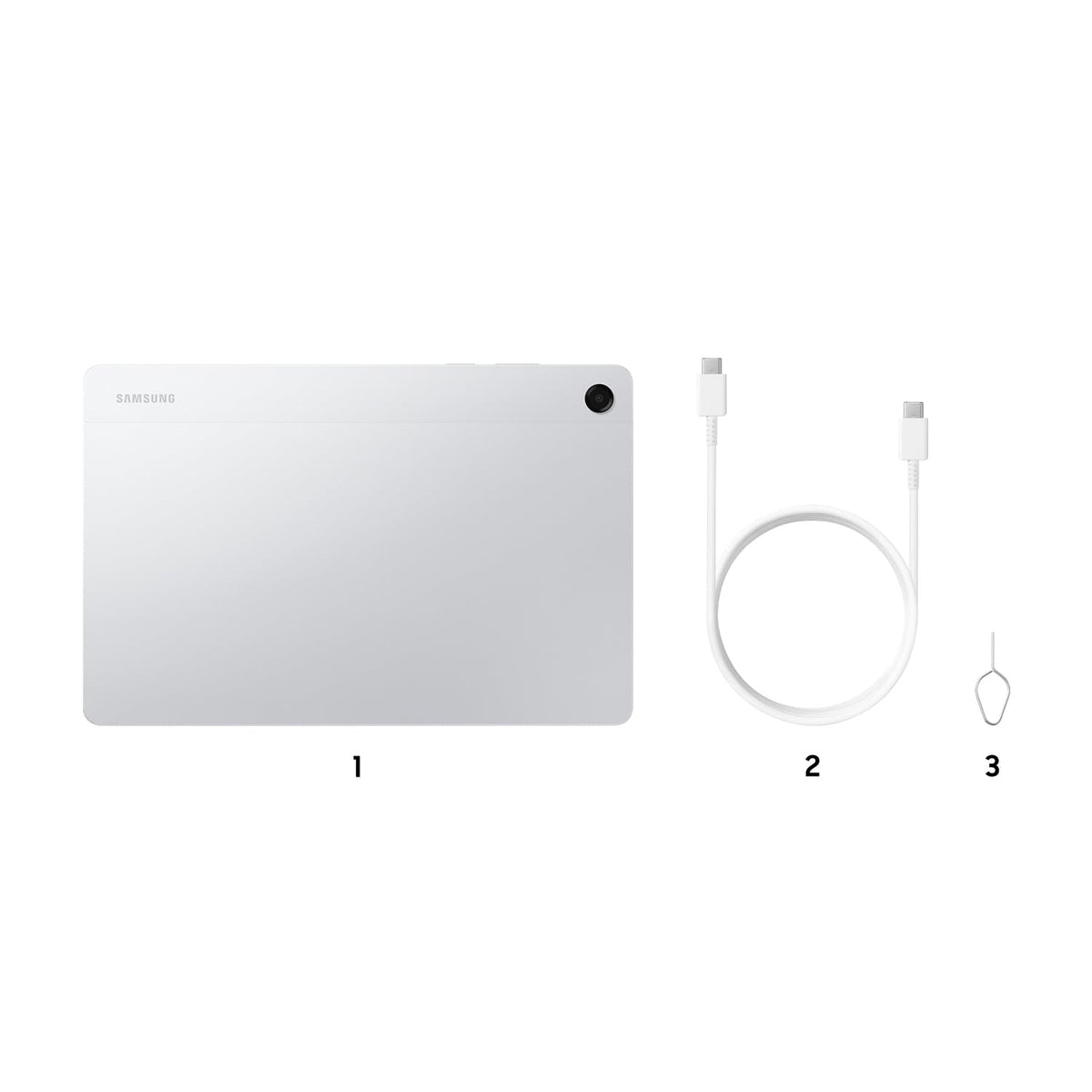 Samsung Galaxy Tab A11+ (CAD Version & Warranty) - Silver 128GB, 11" Android Tablet, External Storage Support, Headphone Jack, 25W Fast Charging ๐ All In One Marketplace Canada