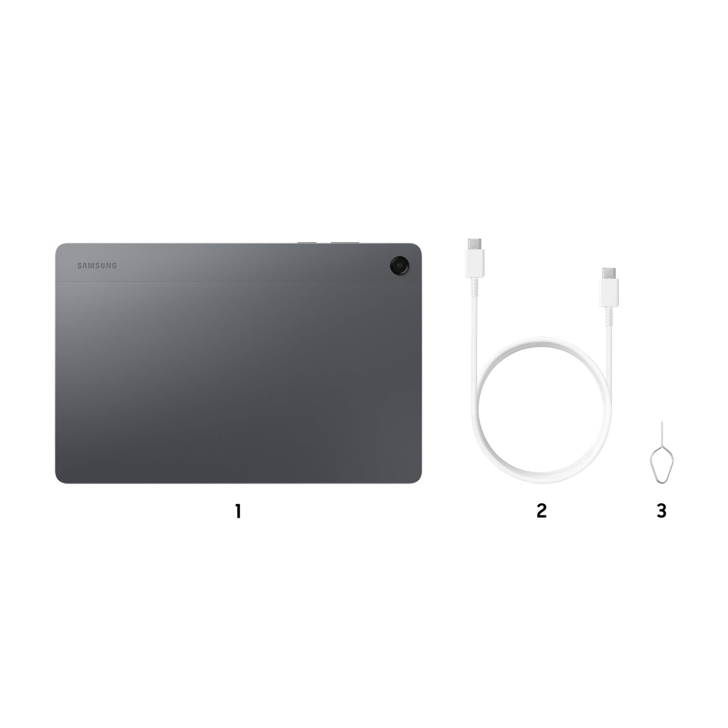 Samsung Galaxy Tab A11+ (CAD Version & Warranty) - Gray 128GB, 11" Android Tablet, External Storage Support, Headphone Jack, 25W Fast Charging ๐ All In One Marketplace Canada