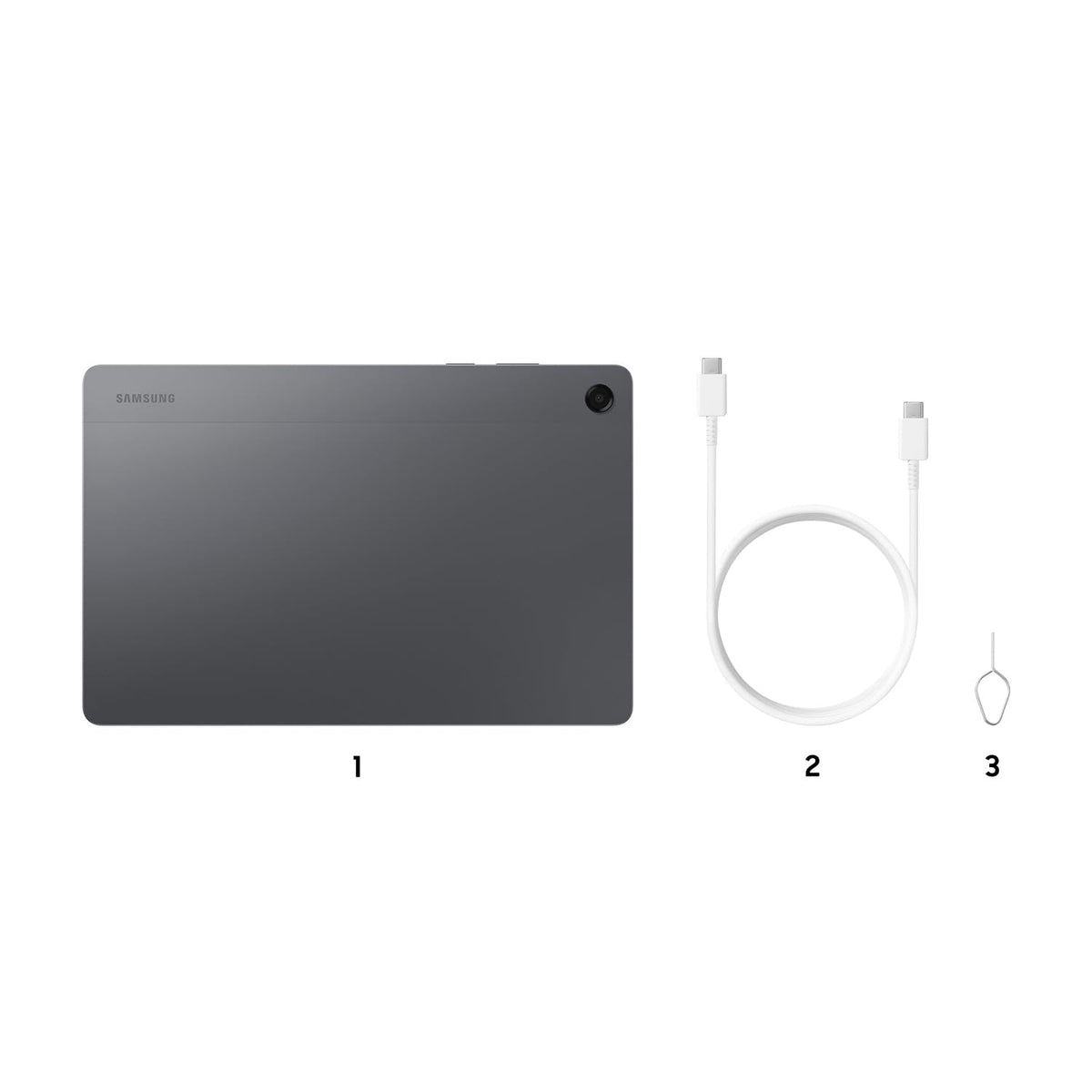 Samsung Galaxy Tab A11+ (CAD Version & Warranty) - Gray 256GB, 11" Android Tablet, External Storage Support, Headphone Jack, 25W Fast Charging ๐ All In One Marketplace Canada