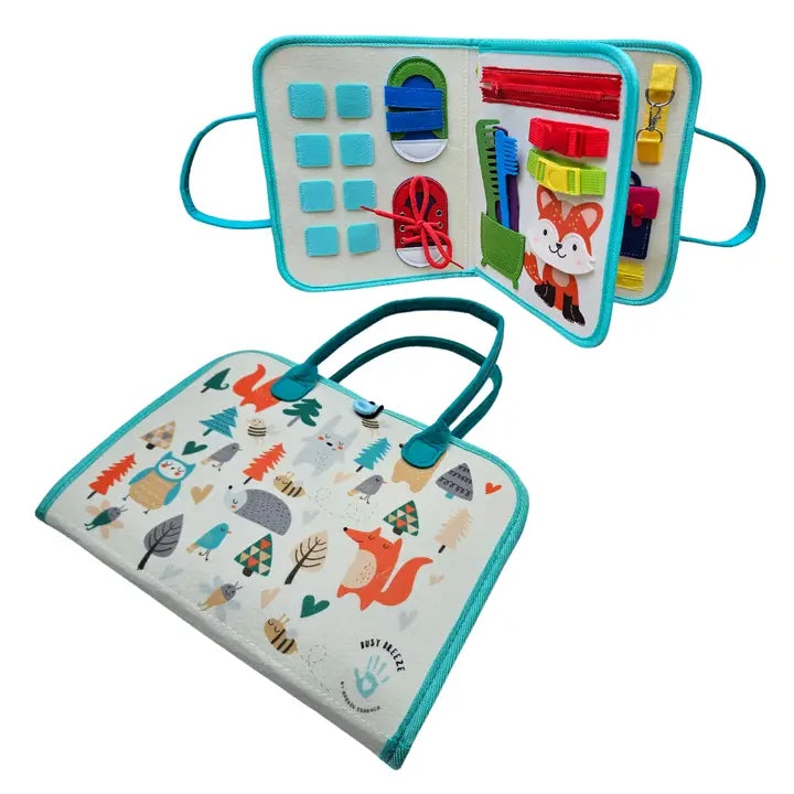 Breeze Essence Inc. - Woodland Busy Board for Toddlers - High Quality - Canadian Brand - Ages 3+