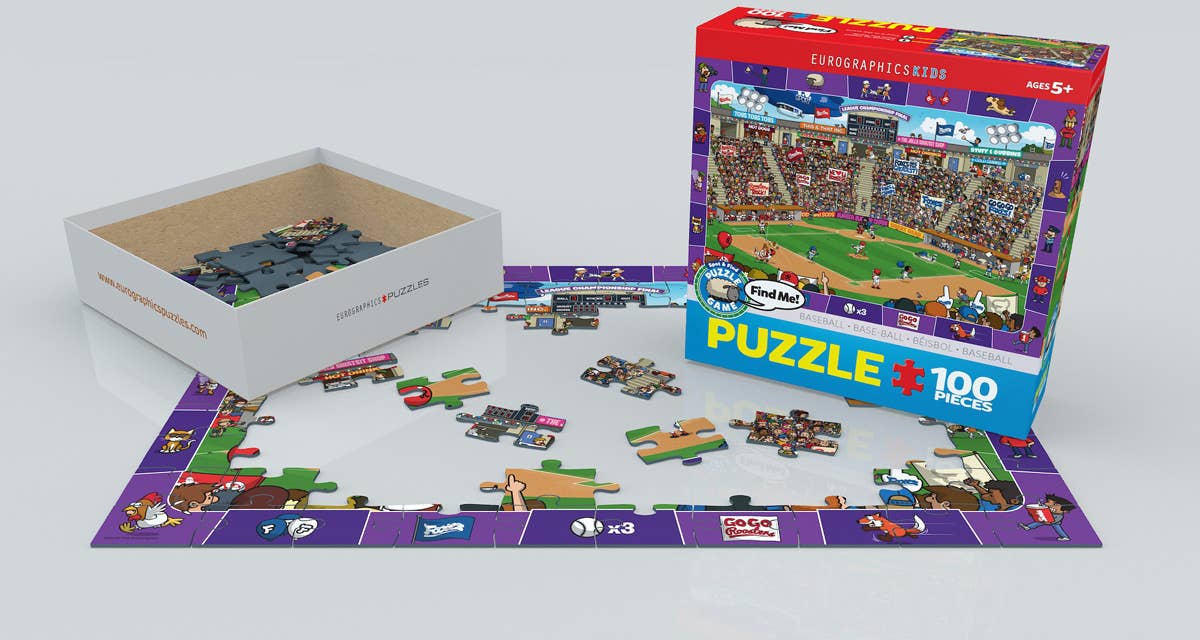 Eurographics Baseball Spot & Find 100-Piece Puzzle - Ages 5+