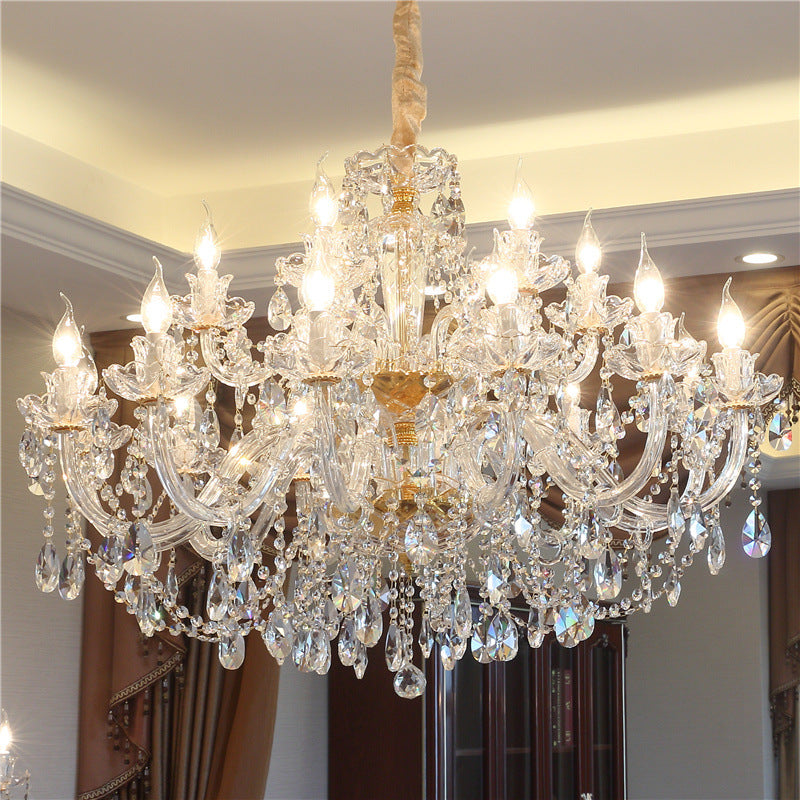 Luxury Crystal Chandelier with LED Lights