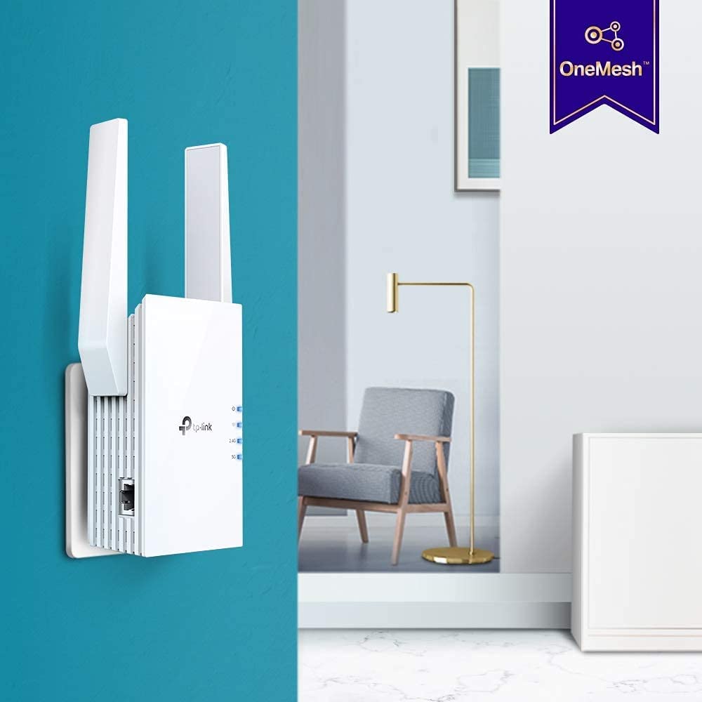 TP-Link AX3000 WiFi 6 Range Extender Internet Booster (RE705X) - Dual Band, AP Mode w/Gigabit Port, OFDMA, Beamforming, APP Setup ๐ All In One Marketplace Canada