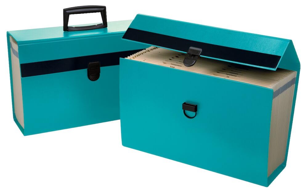 Pendaflex File Organizer, Portafile Expanding Organizer, 19 Pockets, Dark Turquoise, Heavy Duty and Portable, Ideal for Home and Office Use ๐ All In One Marketplace Canada