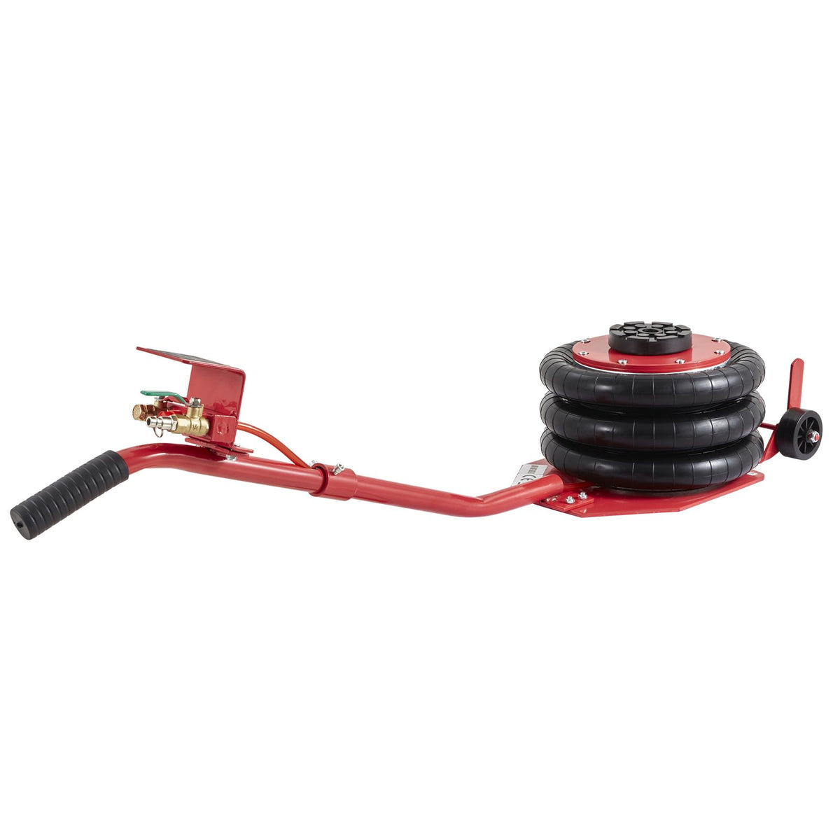 VEVOR Air Jack, 3 Ton/6600 lbs Triple Bag Air Jack, Airbag Jack with Six Steel Pipes, Lift up to 17.7 inch/450 mm, 3-5 s Fast Lifting Pneumatic Jack, with Long Handles for Cars, Garages, Repair, (Red) ๐ All In One Marketplace Canada