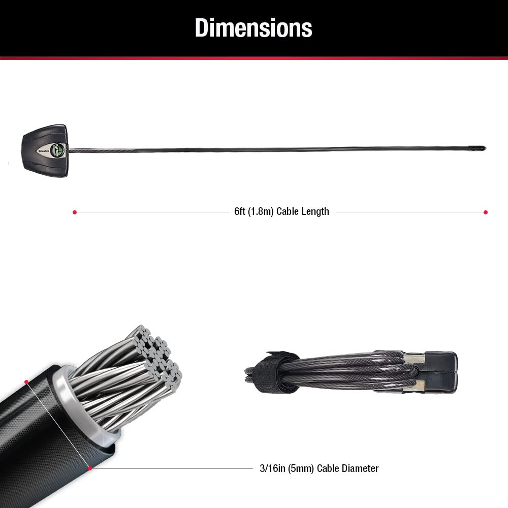 Master Lock Python Cable Lock, Cable Lock with Keys, Trail Camera and Kayak Locking Cable, 2 Pack, 8417T,Black ๐ All In One Marketplace Canada