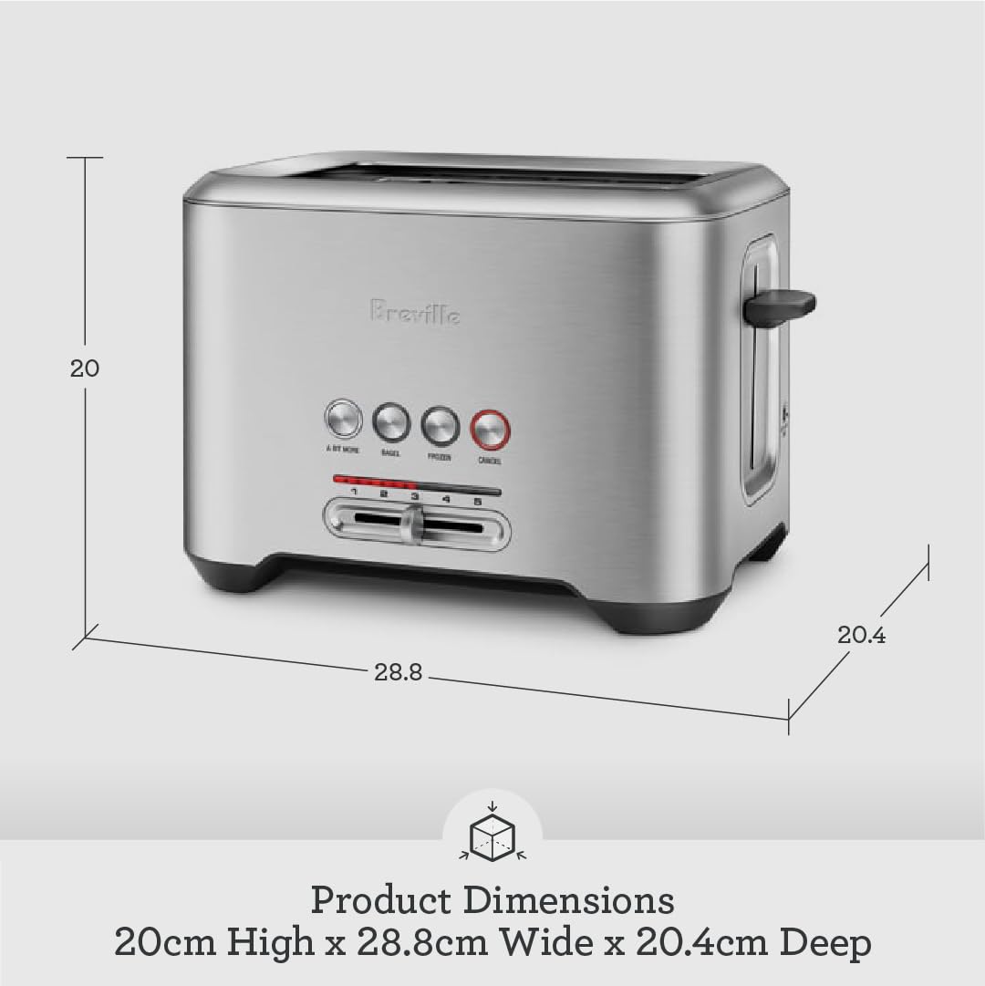 Breville A Bit More 2 Slice Toaster - BREBTA720XL silver ๐ All In One Marketplace Canada