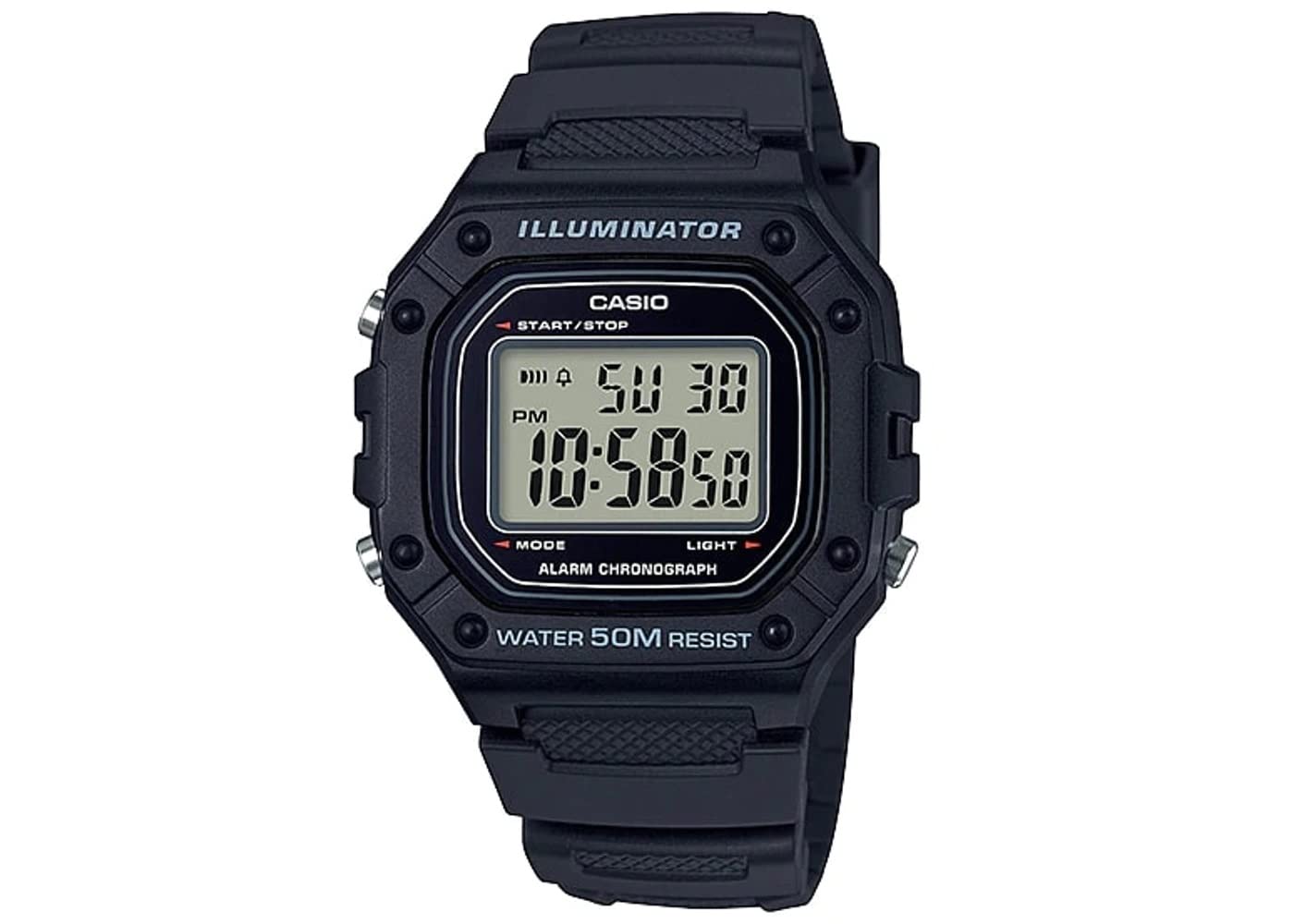 Casio Men's W-218H-1AVCF Classic Digital Display Quartz Black Watch ๐ All In One Marketplace Canada