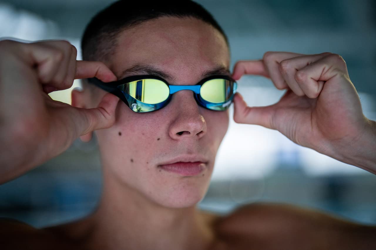 Arena Cobra Ultra Swipe Mirror Unisex Adult Racing Swimming Goggles, Swimming Pool Goggles with Curved Mirror Lenses, Anti-Fog, UV Protection, 5 Interchangeable Nose Bridges ๐ All In One Marketplace Canada