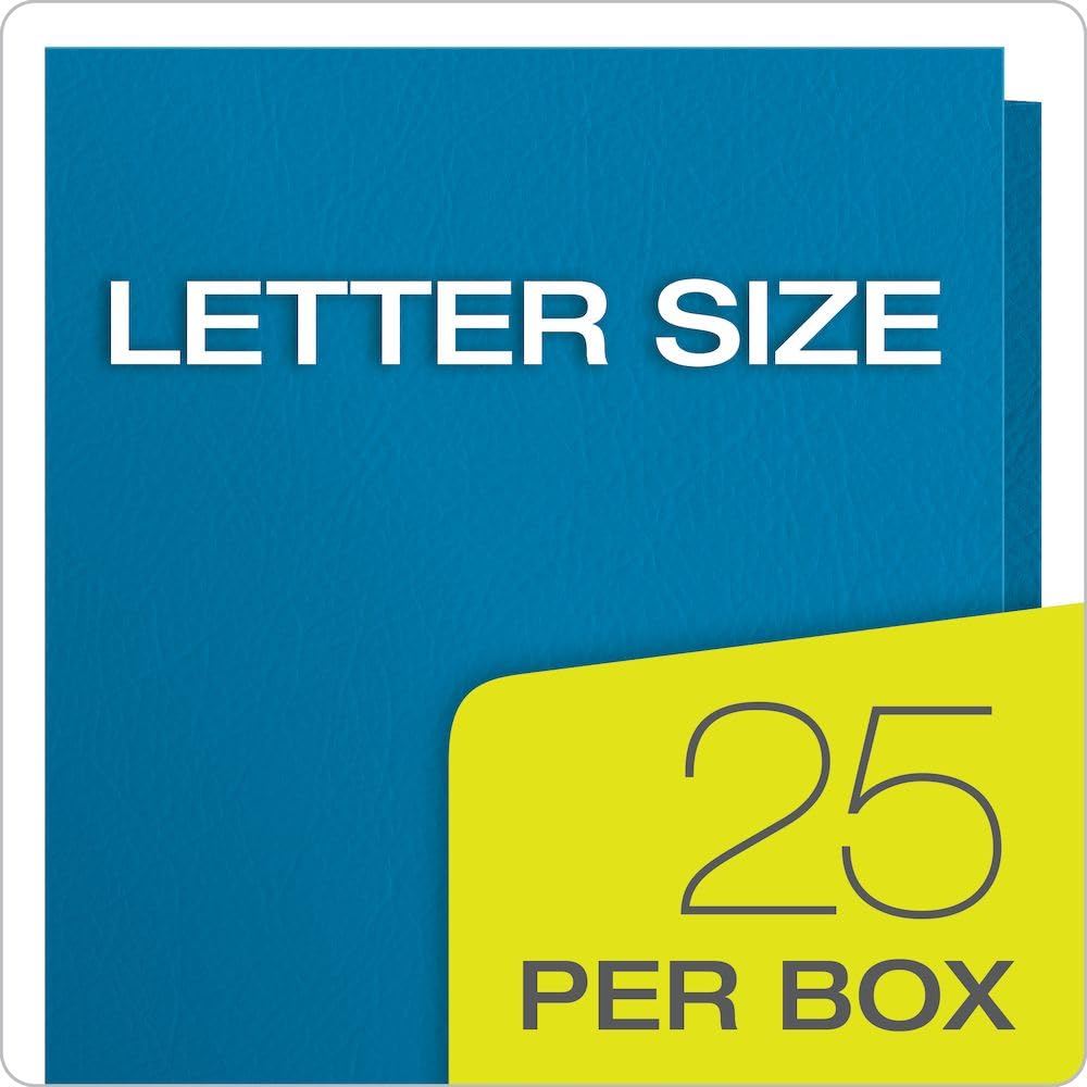 Oxford Twin-Pocket Folders, Textured Paper, Letter Size, Light Blue, Holds 100 Sheets, Box of 25 (57501EE) ๐ All In One Marketplace Canada