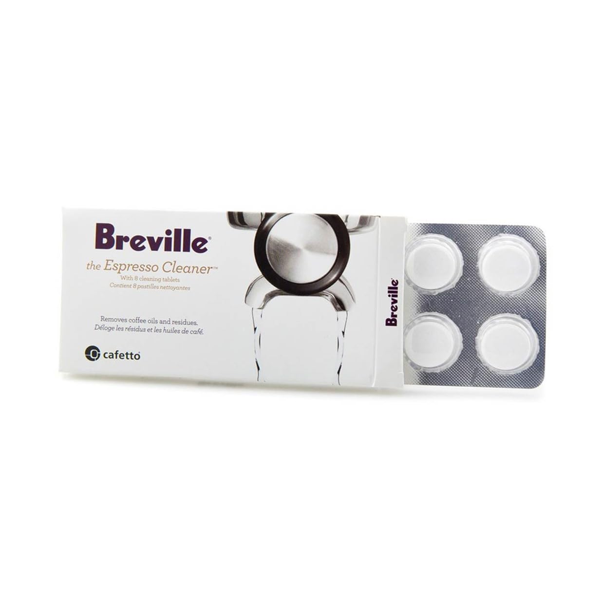 Breville Espresso Cleaning Tablets, White - BREBEC250 8 Count (Pack of 1) ๐ All In One Marketplace Canada