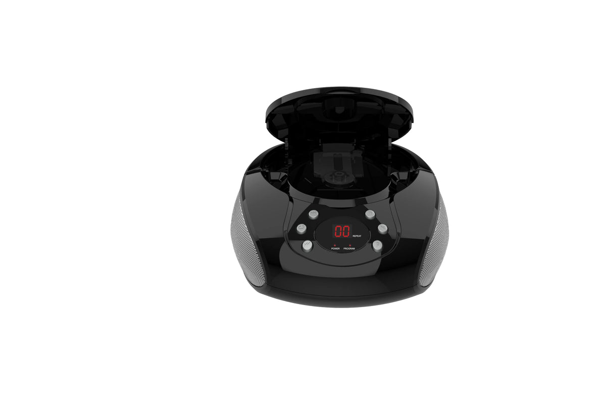 PROSCAN Elite Portable CD Boombox with AM/FM Radio (Black) ๐ All In One Marketplace Canada