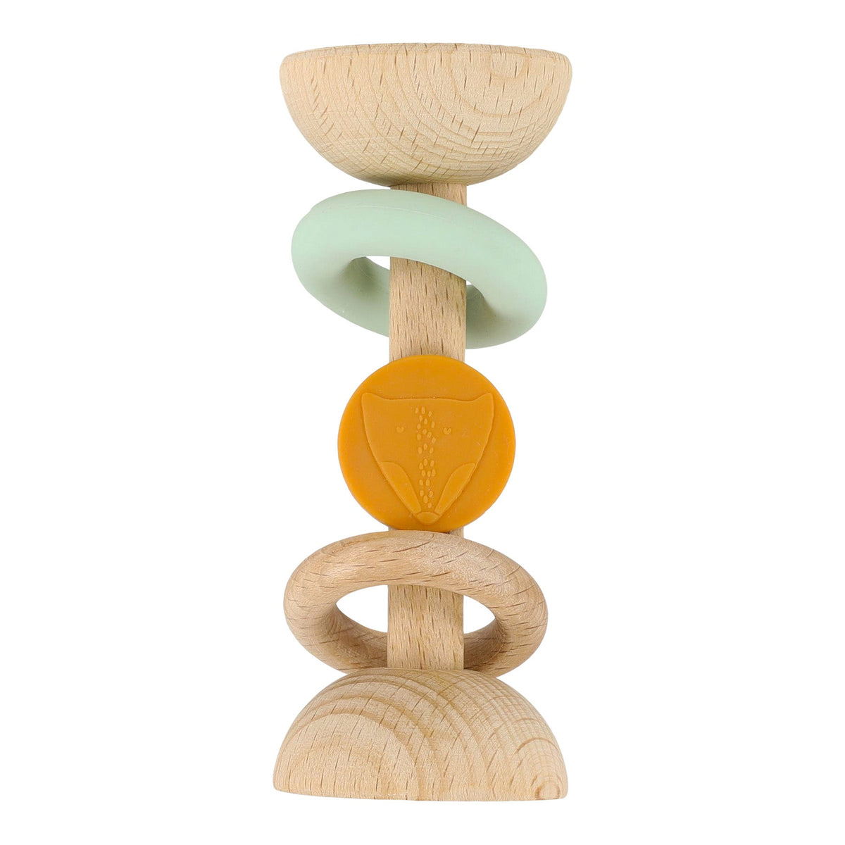 Wooden Silicone Rattle | Trixie