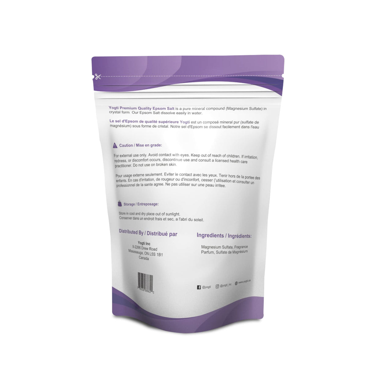 Yogti Epsom Bath Salt with Lavender Oil, 10 pound (Packaging May Vary) ๐ All In One Marketplace Canada