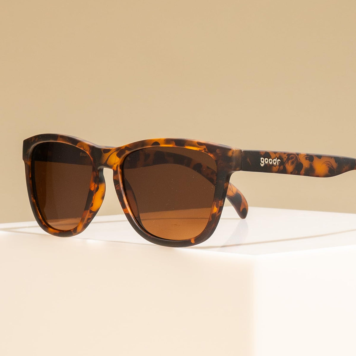 goodr Bosley's Basset Hound Dreams Polarized Sunglasses, Medium Sized (OG), Brown Translucent Frames with Brown Non-Reflective Glare Reducing Lenses, UV400 Protection, No Slip, No Bounce ๐ All In One Marketplace Canada