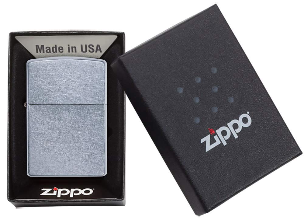 Zippo Street Chrome Pocket Lighter, 5 1/2 x 3 1/2cm, Silver ๐ All In One Marketplace Canada