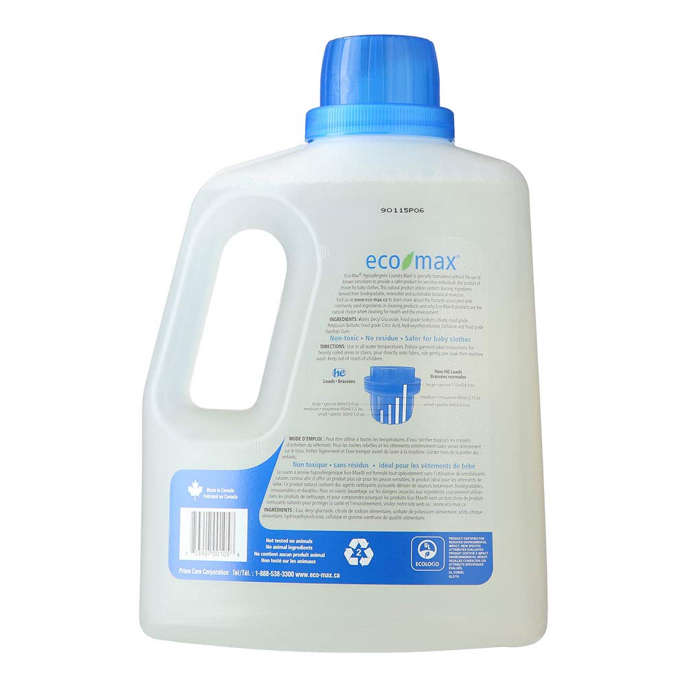 Eco-Max Hypoallergenic Laundry Wash 3L ๐ All In One Marketplace Canada