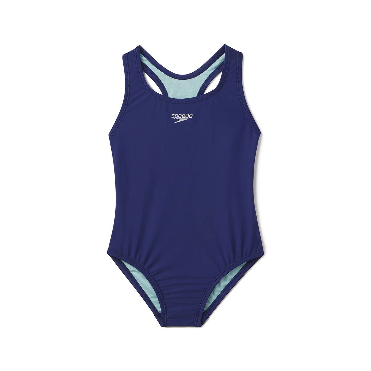 Speedo Girl's Swimsuit One Piece Closed Racerback - Blueprint, Size 12 ๐ All In One Marketplace Canada
