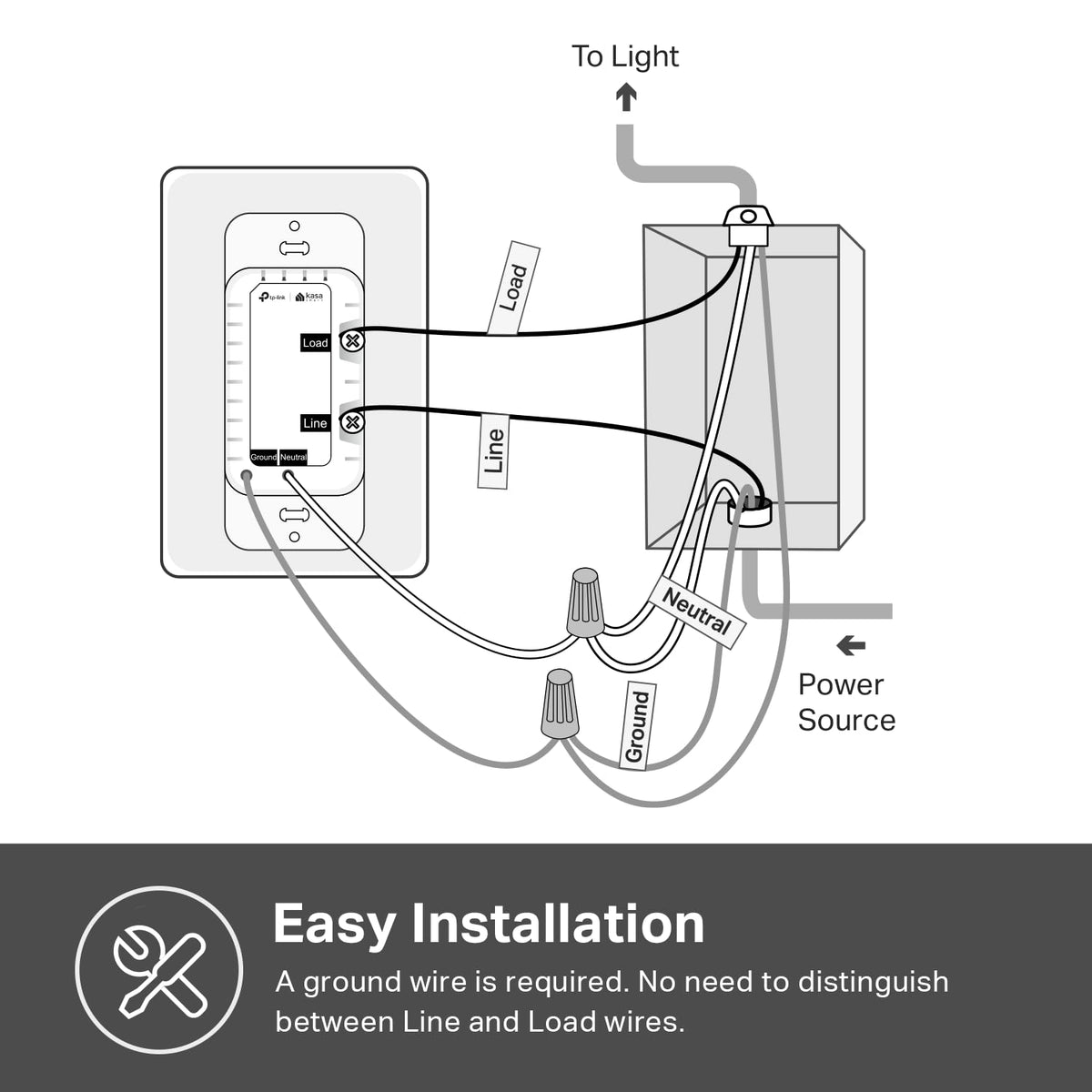 Kasa Smart Light Switch HS200, Single Pole, Needs Neutral Wire, 2.4GHz Wi-Fi Light Switch Works with Alexa and Google Home, UL Certified, No Hub Required, White ( Packaging May Vary ) ๐ All In One Marketplace Canada