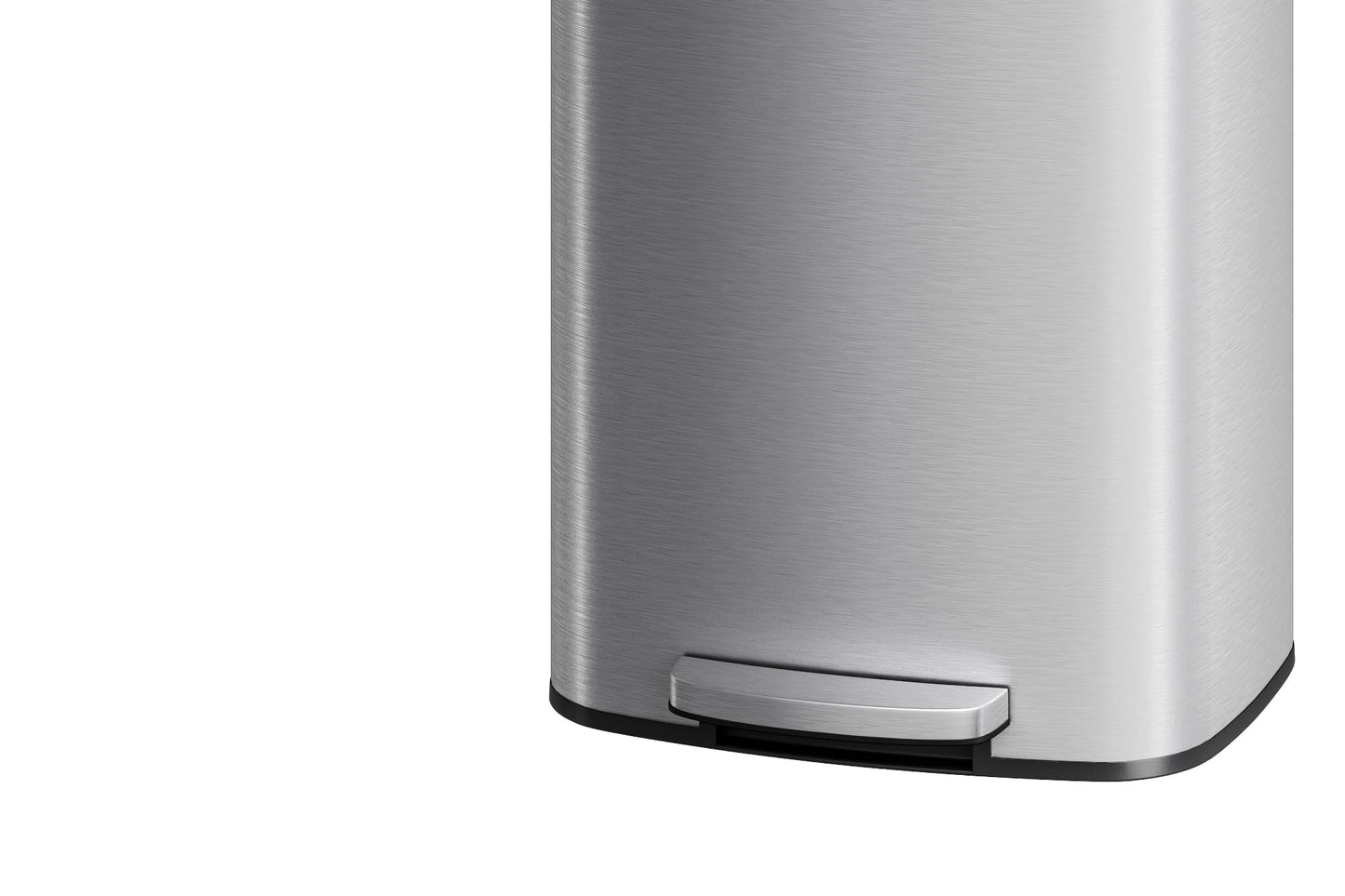 Garvee 21 Gallon / 80 Liter Stainless Steel Trash Can with Lid, Large Garbage Can for Kitchen, Rustproof Step-on Kitchen Metal Trash Bin with Liner Rim, Rear Handle, Soft Close Plastic Lid, Silver 🍁 All In One Marketplace Canada