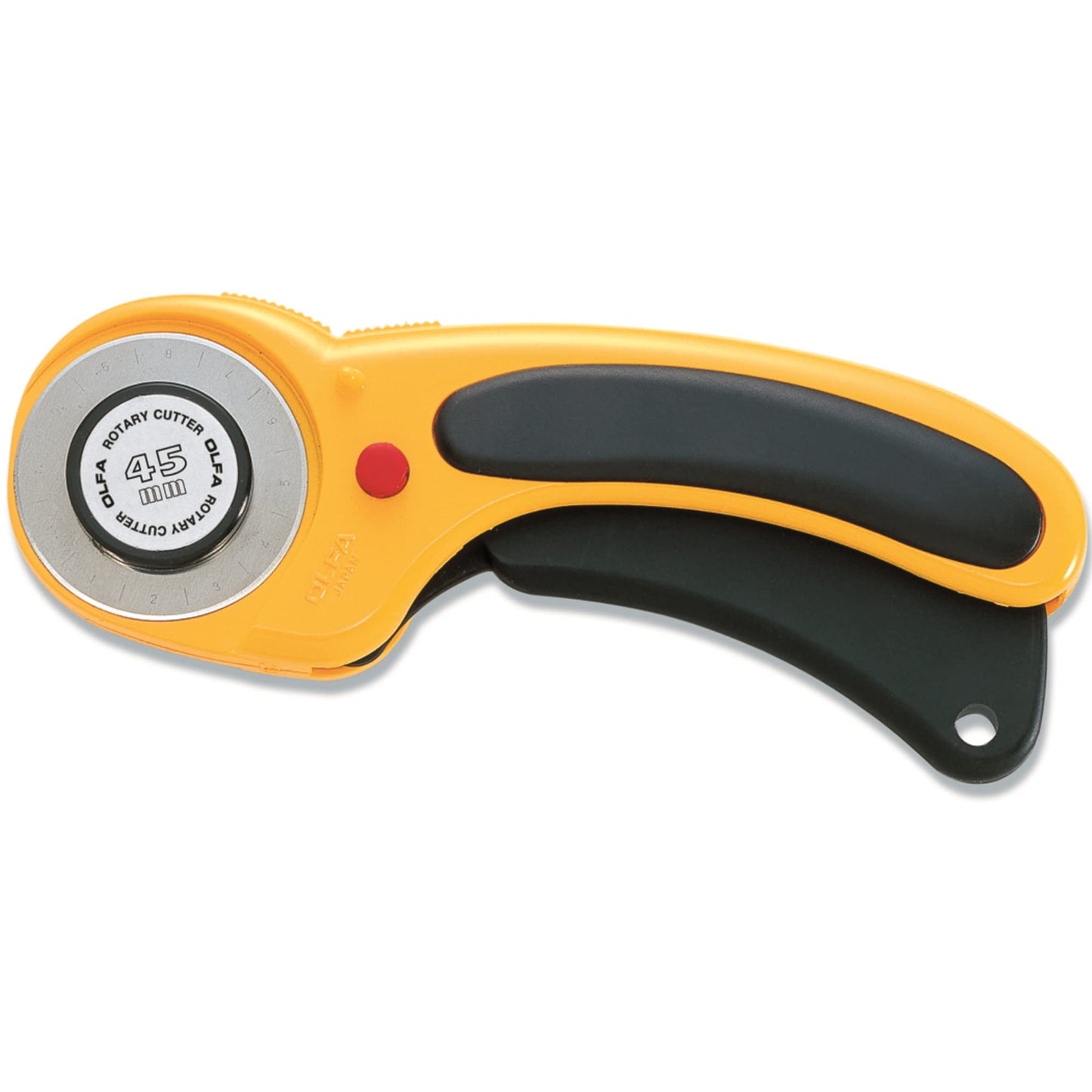 OLFA 45mm Ergonomic Rotary Cutter (RTY-2/DX) - Rotary Fabric Cutter w/Blade Cover & Squeeze Trigger for Quilting, Sewing, Crafts, Replacement Blade: OLFA RB45-1H ๐ All In One Marketplace Canada