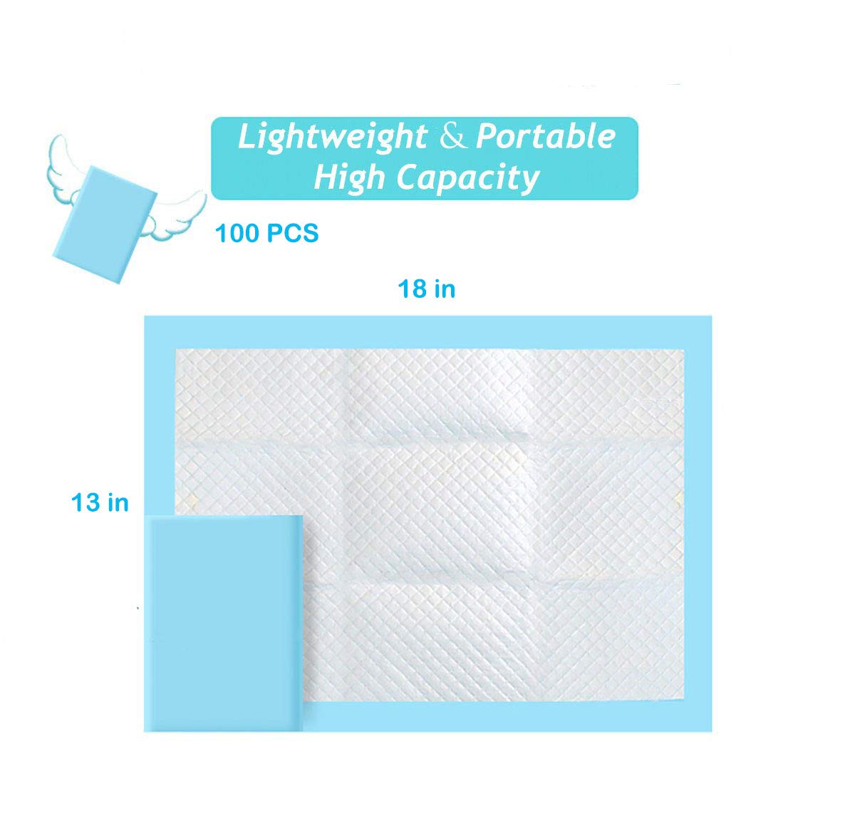 Baby Disposable Underpad 100 Count Incontinence Changing Pad Baby Diapers Newborn Pads Soft Breathable Waterproof Leak Proof Quick Absorb 13X18 Inch ๐ All In One Marketplace Canada