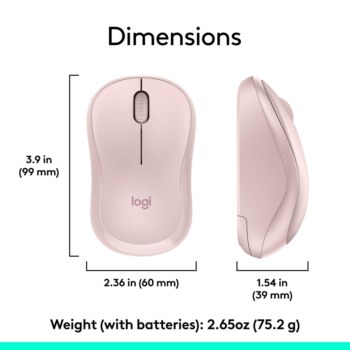 Logitech MK270 Wireless Keyboard and Mouse Combo for Windows, 2.4 GHz Wireless, Compact Mouse, 8 Multimedia and Shortcut Keys, 2-Year Battery Life, for PC, Laptop - Rose ๐ All In One Marketplace Canada