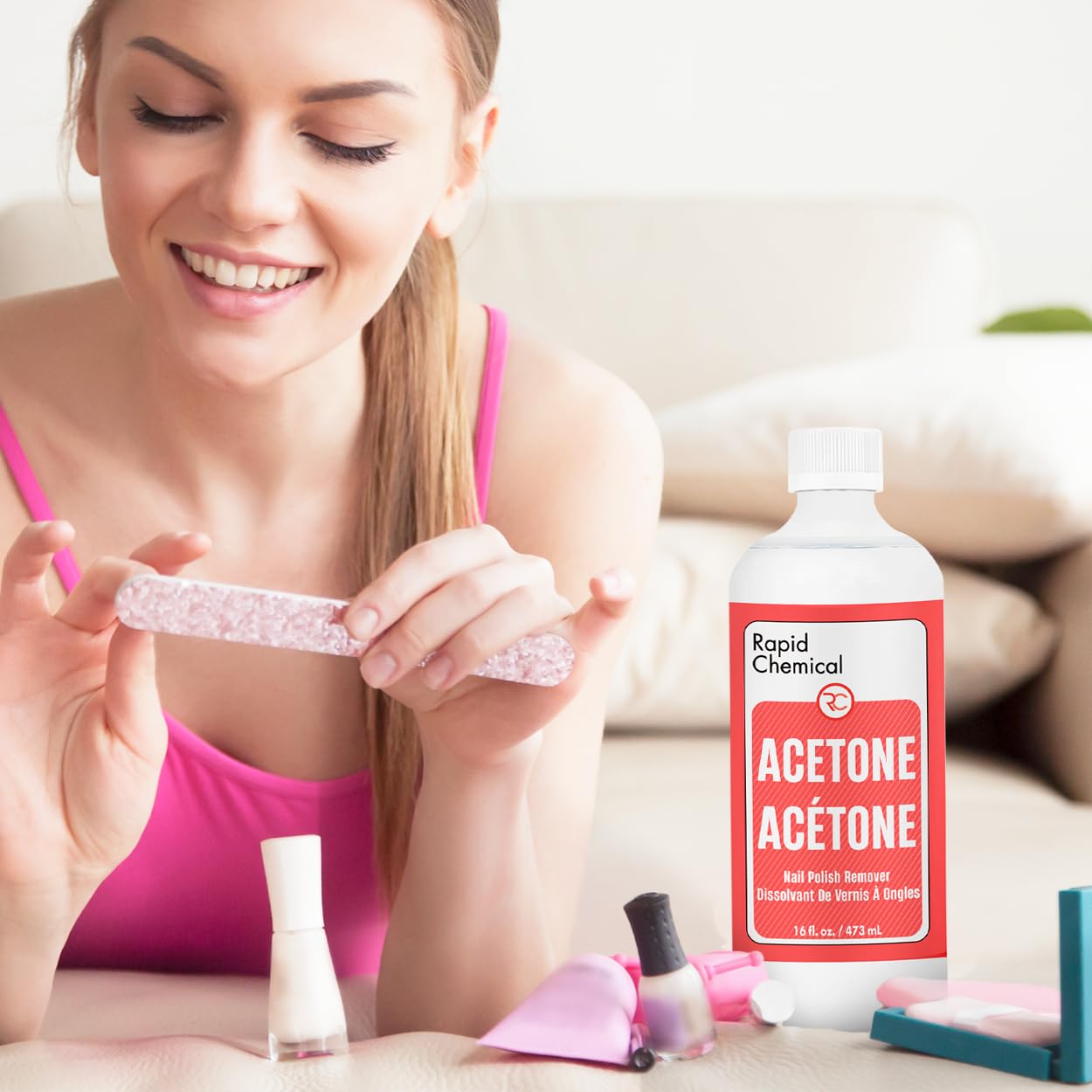 Acetone Nail Polish Remover - Made in Canada (473 ml / 16 oz) ๐ All In One Marketplace Canada