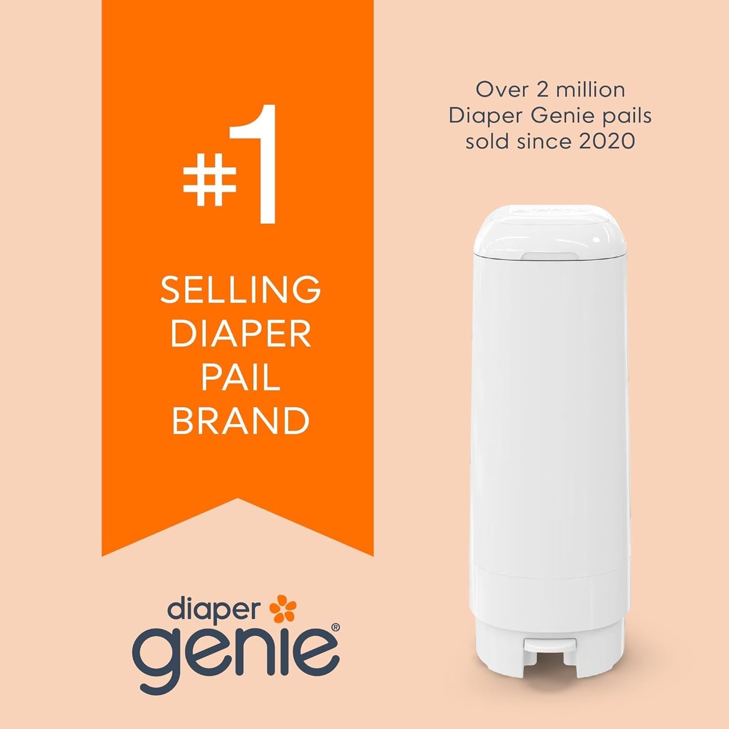 Diaper Genie Easy Roll Refill with 30 Bags - Refill for Diaper Genie Signature, Platinum, Essence Pails - Holds up to 1,410 Newborn Diapers, Blue, 1-Pack ๐ All In One Marketplace Canada