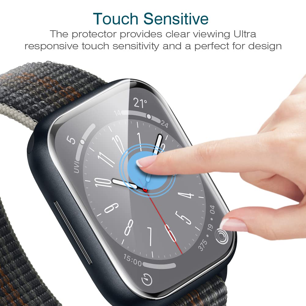 LK 6 Pack Screen Protector for Apple Watch Series SE/6/5/4/SE 2022 40mm, Apple Watch Series 9/8/7 41mm Screen Protector, Max Coverage, Bubble-Free, Anti-Scratch, iWatch 40mm Flexible TPU Clear Film ๐ All In One Marketplace Canada