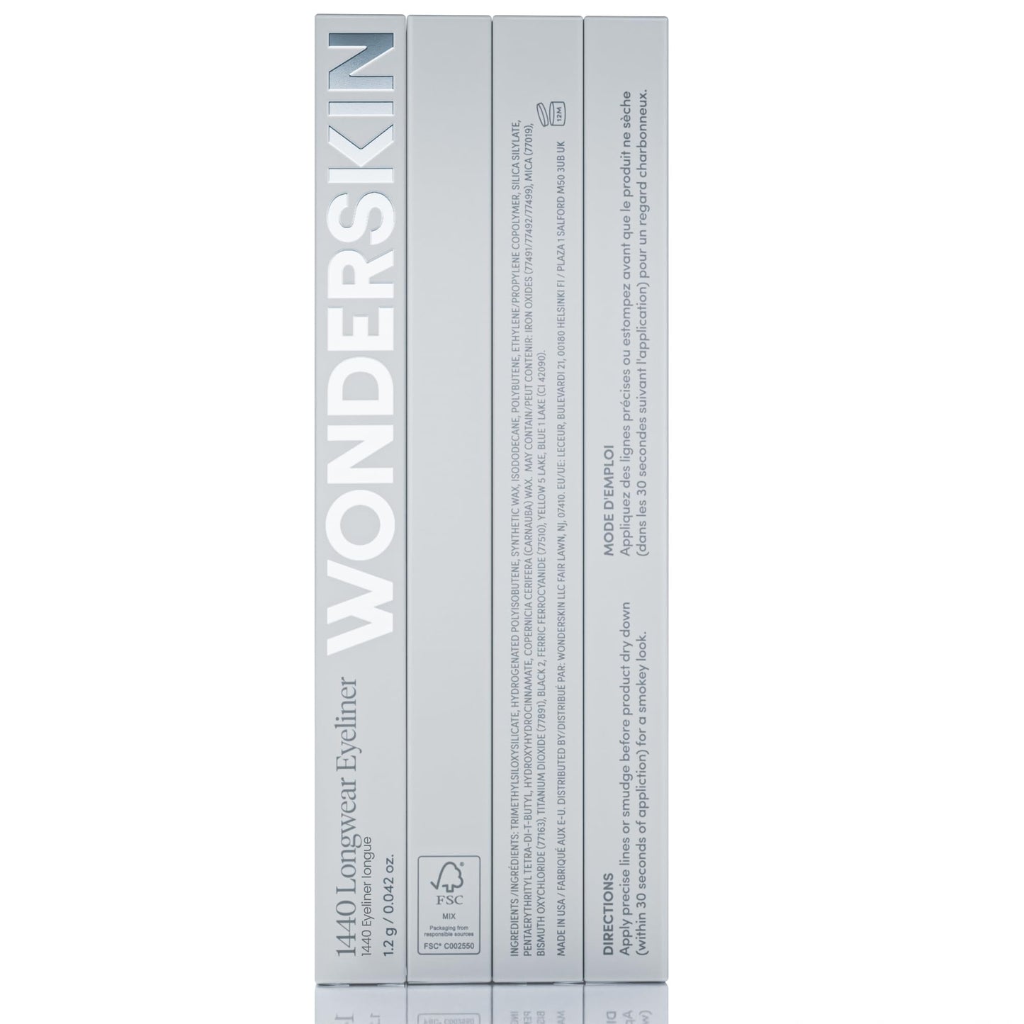 Wonderskin Eyeliner Pencil, 1440 Longwear Deep Black Eyeliner Pencil - Waterproof, Sharpenable & Smudge Proof (Liquorice) ๐ All In One Marketplace Canada