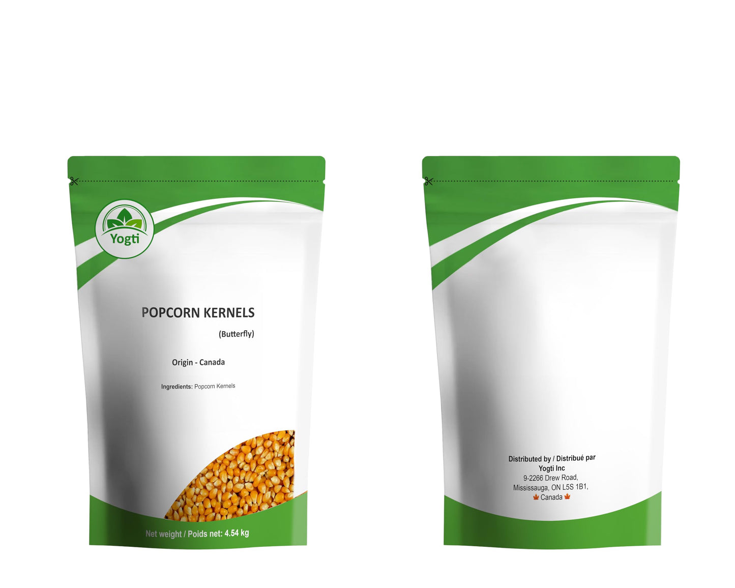 Yogti Popcorn Kernels, Butterfly Style, 4.54 kg Bulk Package, Product of Canada ๐ All In One Marketplace Canada