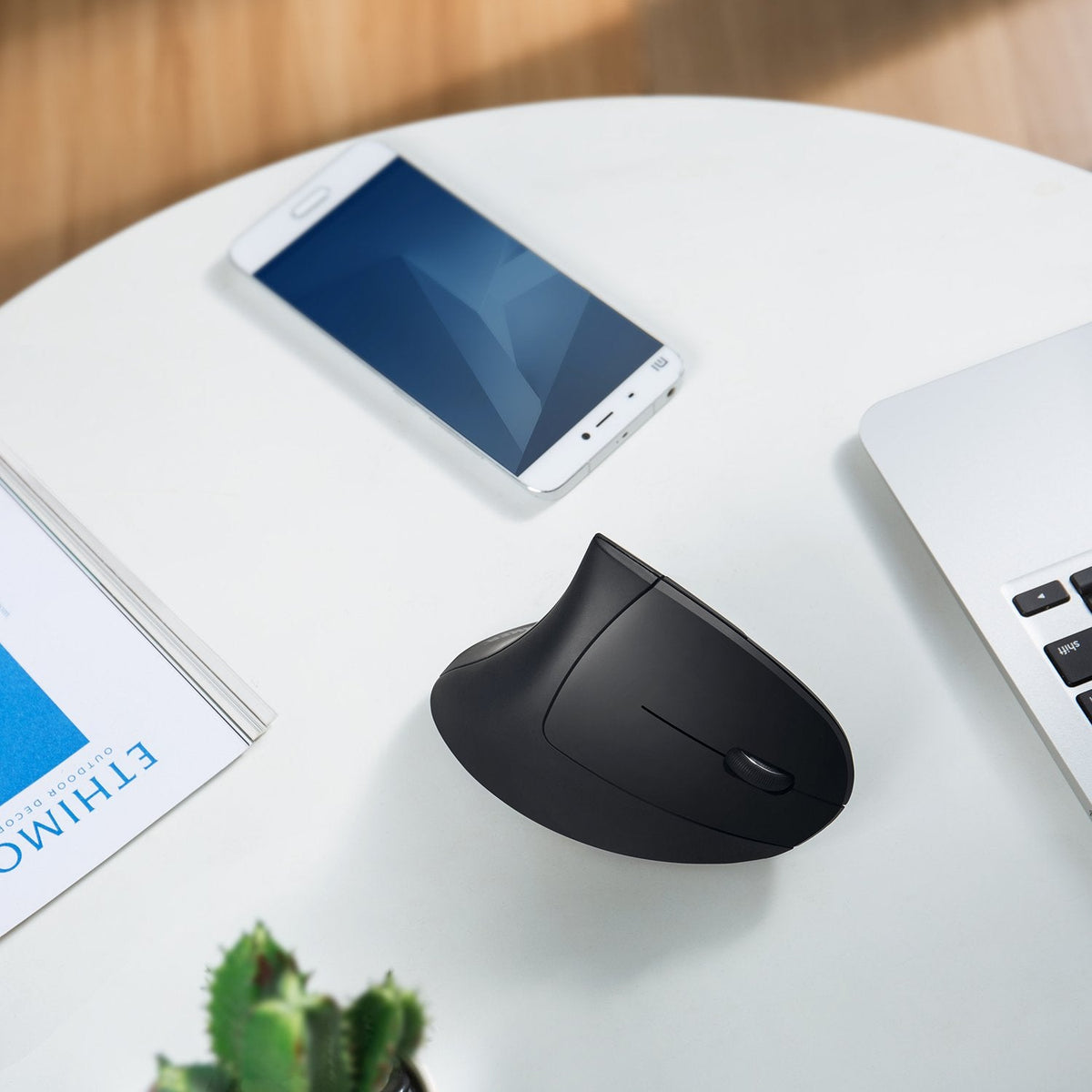 Anker 2.4G Wireless Vertical Ergonomic Optical Mouse for Work, Multi-Device Connectivity, 800/1200 /1600 DPI, 5 Buttons for Laptop, Desktop, PC, MacBook - Black ๐ All In One Marketplace Canada