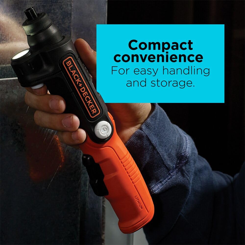 BLACK+DECKER 4V MAX* Cordless Screwdriver with LED Light (BDCSFL20C) ๐ All In One Marketplace Canada