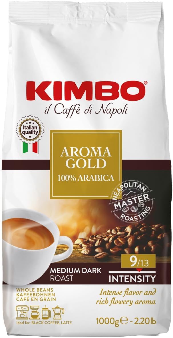 Kimbo Aroma Gold Whole Bean Espresso Coffee | 100% Arabica | 9/13 | 1 Kg π All In One Marketplace Canada