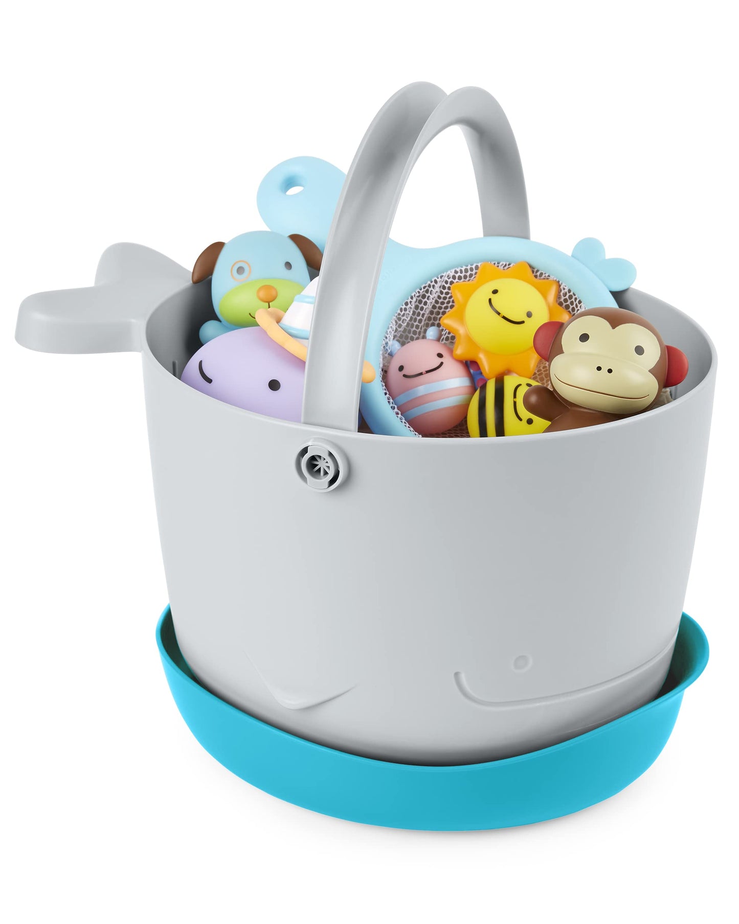 Skip Hop Bath Toy Storage, Moby Stowaway Bucket, Grey ๐ All In One Marketplace Canada