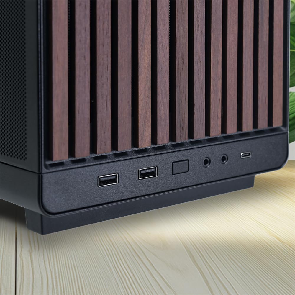 Lian Li A3-mATX-WD-26.3L Micro Form Factor Chassis-No Fans Included-Supports 360mm AIO-Modularity Design-for M-ATX, ITX Motherboard-DAN Cases Collaboration-Wood Front Panel-Black (A3X-WD) ๐ All In One Marketplace Canada