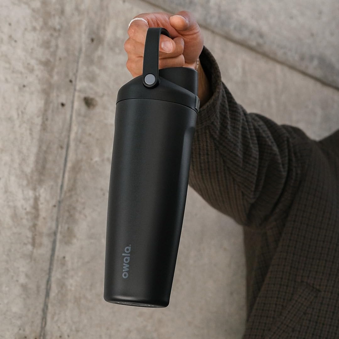Owala FreeSip Sway Insulated Stainless Steel Water Bottle with Two-Way Spout, Built-In Straw and Bucket Handle, Made for Travel, School, and Sports, 30oz, BPA Free, Leak Proof, Dreamy Field ๐ All In One Marketplace Canada