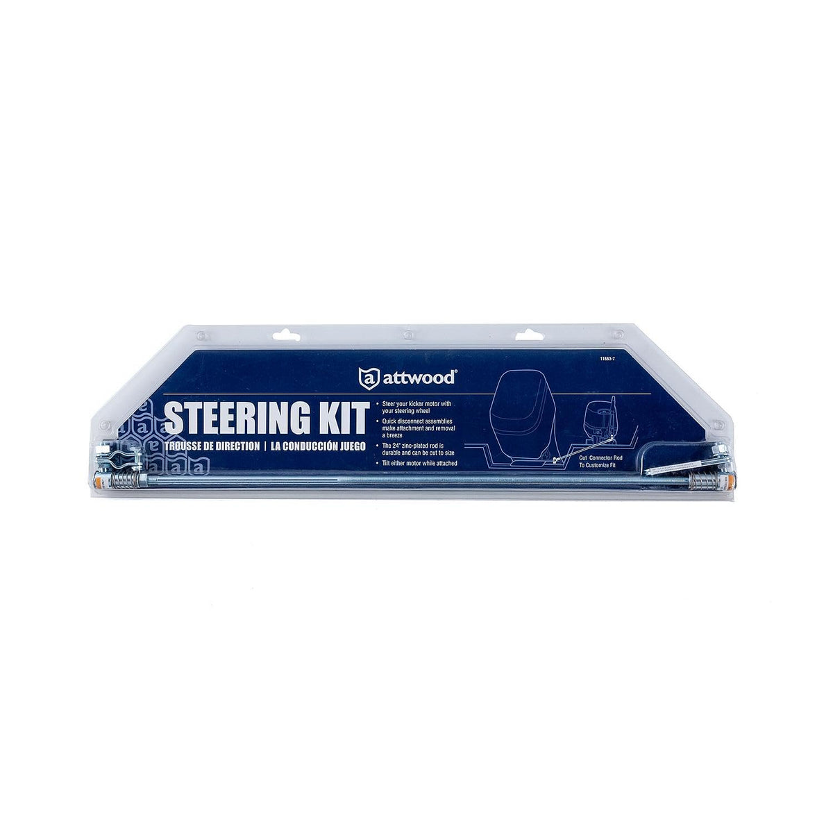 Attwood Outboard Kicker Motor Steering Kit 11663-7 ๐ All In One Marketplace Canada