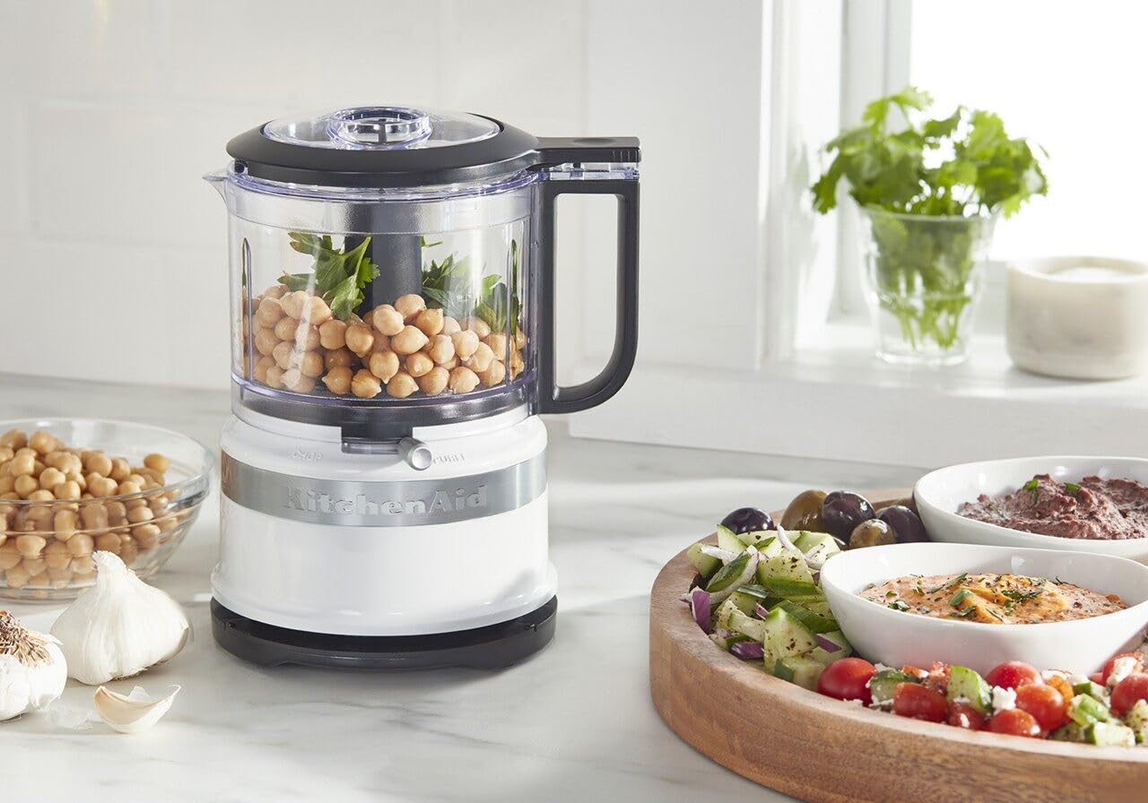 KitchenAid KFC3516WH 3.5 Cup Mini Food Processor, White π All In One Marketplace Canada