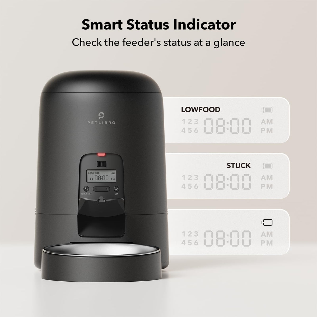 PETLIBRO Automatic Cat Feeder, 2L Timed Cat Feeder with 180-Day Battery Life, Automatic Pet Feeder for Cat & Dog, Cat Food Dispenser Program 1-6 Meals Control, Automatic Dog Feeder for Dry Food ๐ All In One Marketplace Canada