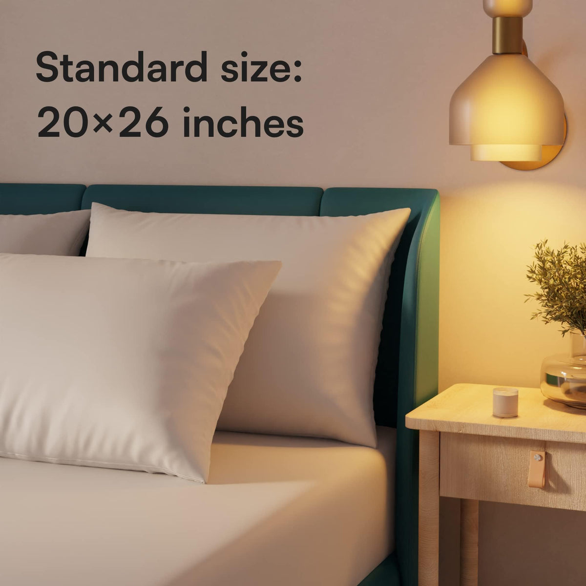 Niagara 4 Pack of Pillow Protectors with Zipper, Effective Dust Protection, Quiet, Stay in Place Pillow Covers, Breathable Case for Pillow Lifespan Extension, White (Standard) ๐ All In One Marketplace Canada