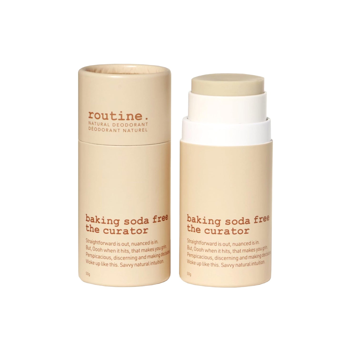 Routine Natural Deodorant|The Curator: Eucalyptus, Geranium, Black Spruce & Cocoa|Sensitive Skin Formula, Aluminum Free, Natural Deodorant for Women & Men, Deodorant Stick, 50 grams ๐ All In One Marketplace Canada