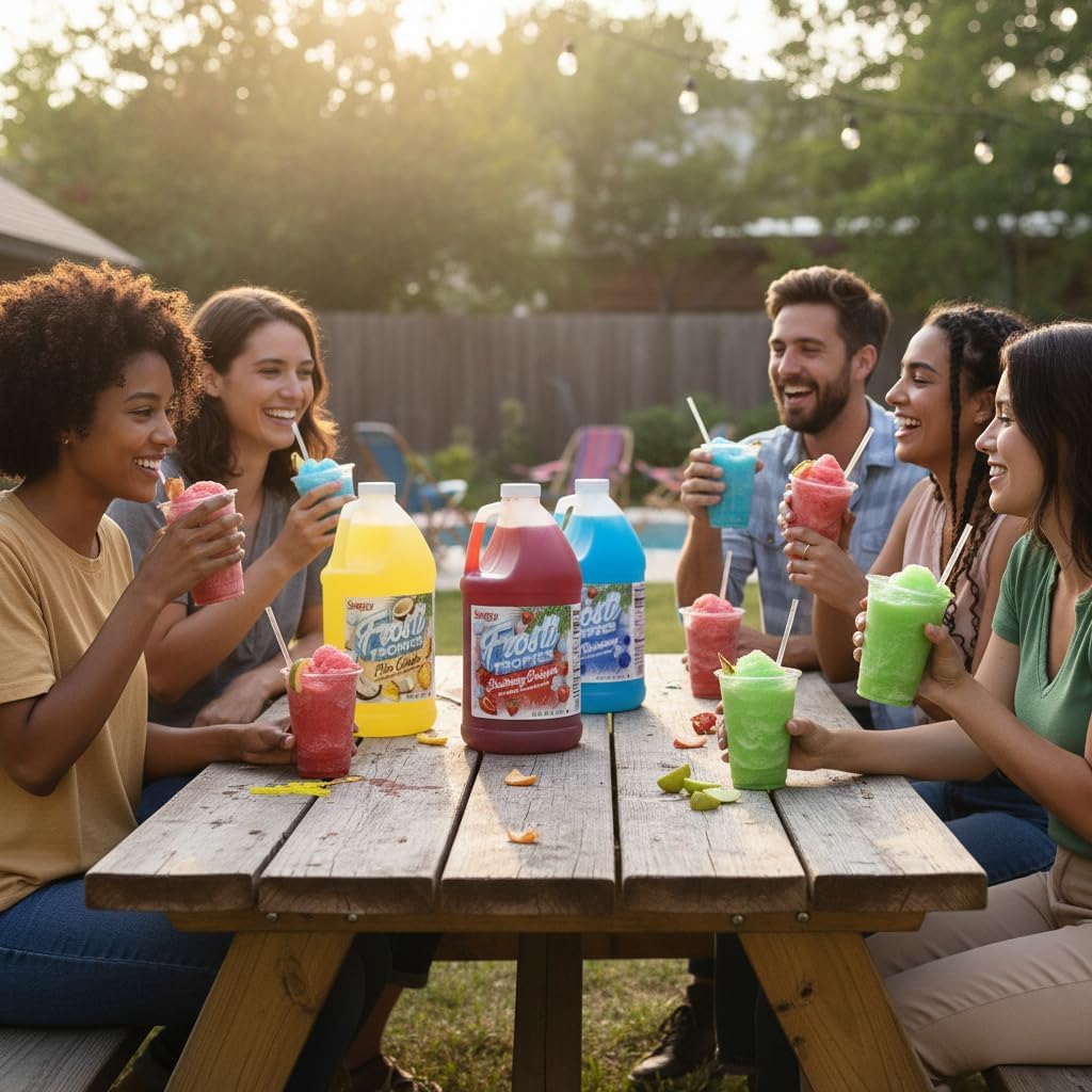 Snappy Frosti Tropics Strawberry Daiquiri Slushie Mix, Slushie Syrups for Machine, Granita Slushy Syrup, Drink Mixers for Cocktails, Slushy Drink Mixes for Alcohol, 1/2 Gallon ๐ All In One Marketplace Canada