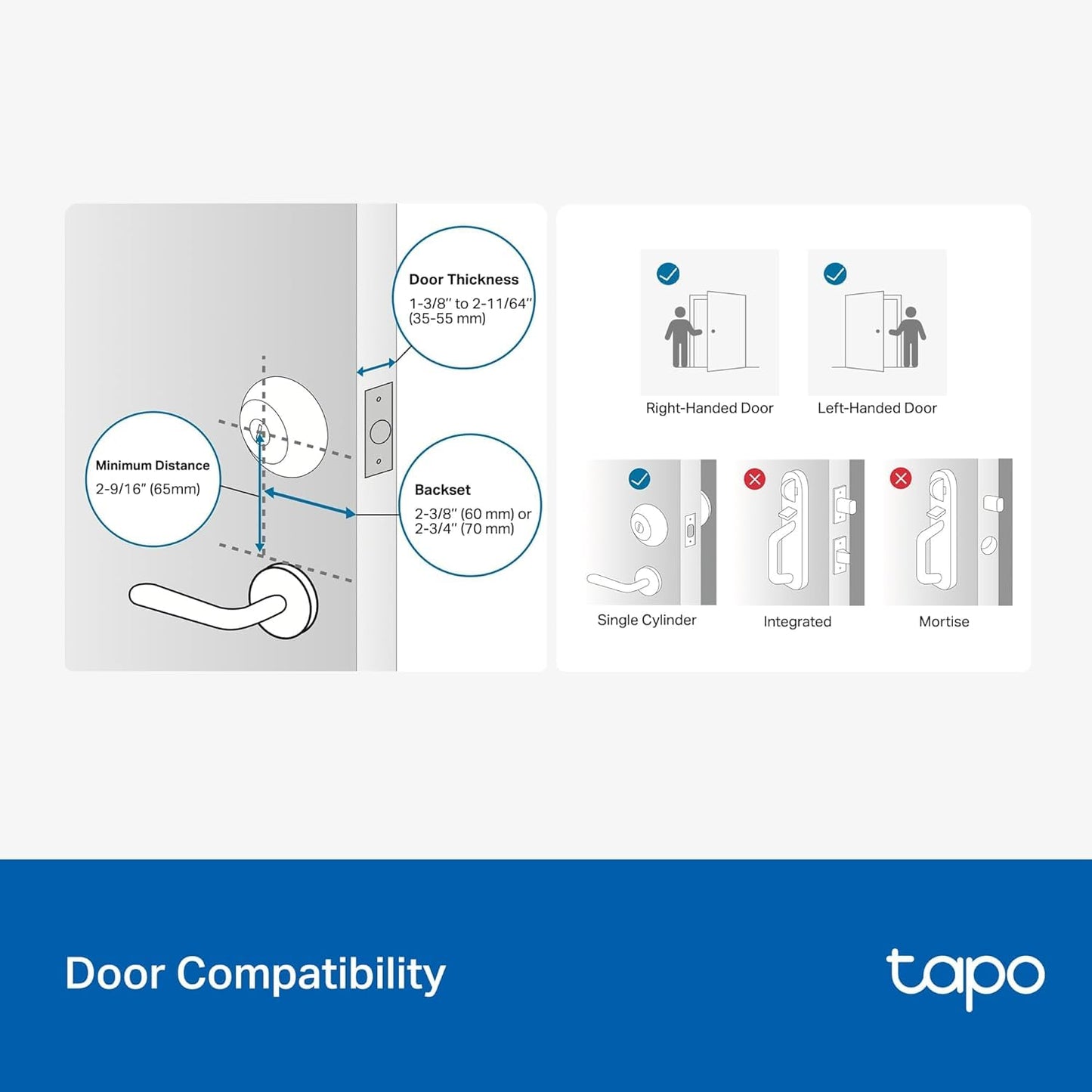 Tapo Smart Door Lock, Deadbolt | Keyless Entry, Fingerprint Recognition, Touchscreen Keypad & in-App Monitoring with Scheduled Access | 1-Year Rechargeable Battery | BHMA Grade 2 | Tapo DL110 ๐ All In One Marketplace Canada