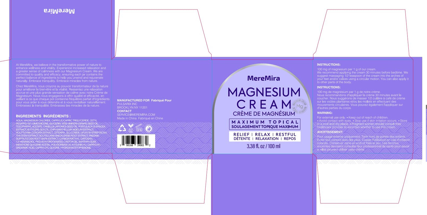 Magnesium Cream for Sleep & Muscle Relief: Topical Night Calming & Deep Relaxation - Restless Cramps Leg & Joint Care Lotion - Lavender 3.38 Fl. Oz. ๐ All In One Marketplace Canada