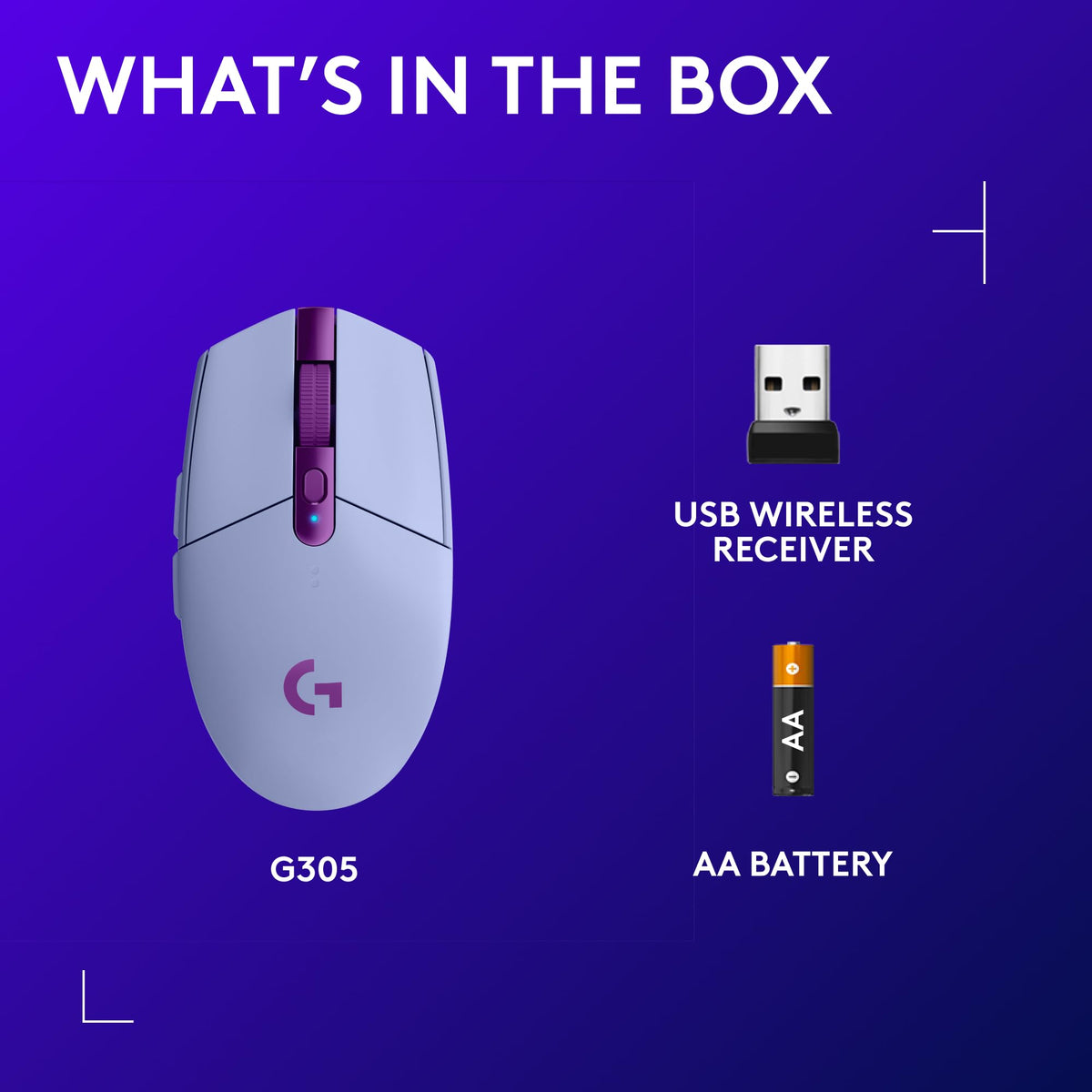 Logitech G305 Lightspeed Wireless Gaming Mouse - Lilac ๐ All In One Marketplace Canada