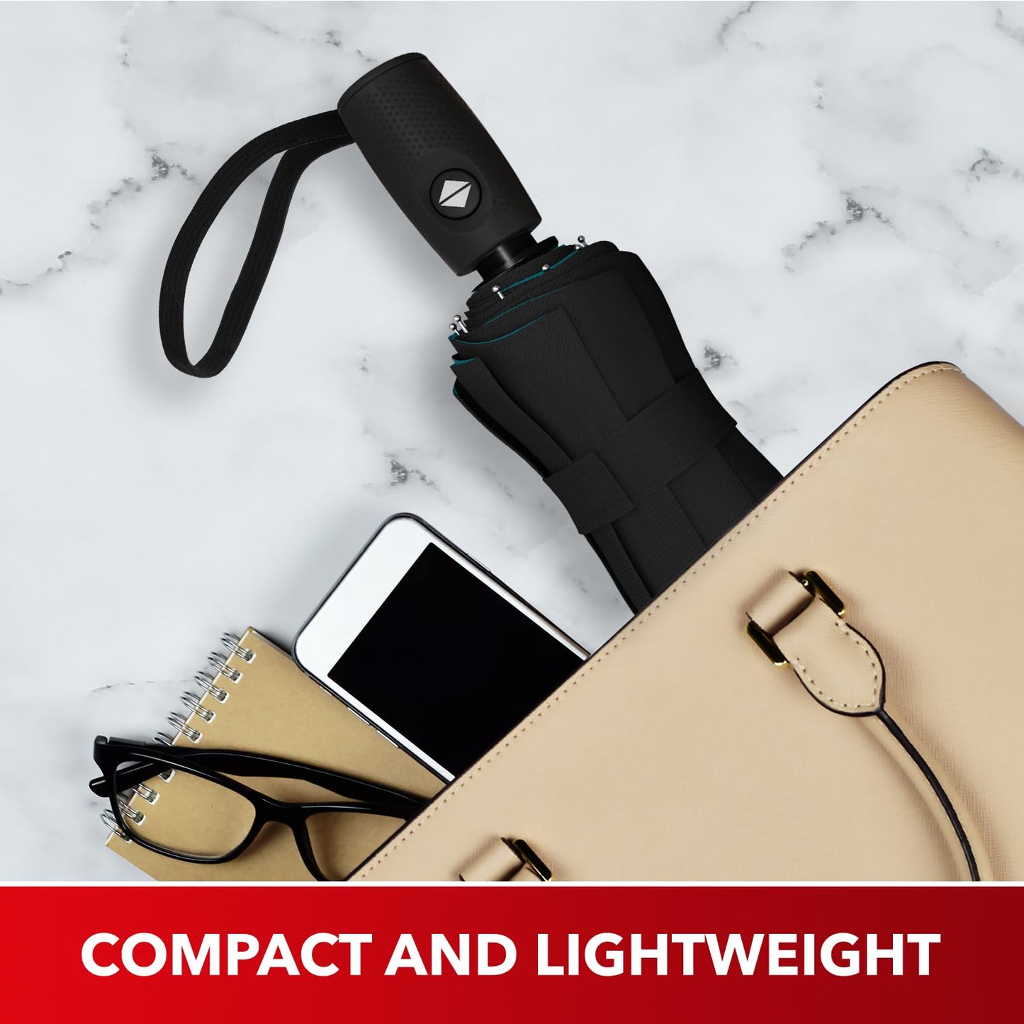 Repel Windproof Travel Umbrella - Compact & Withstands Winds up to 100MPH, Strongest Premium Auto Folding Umbrella for Rain and Sun - Durable, Light & Portable for Women & Men, Fits Backpack & Cars ๐ All In One Marketplace Canada